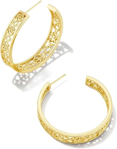 Kendra Scott Kelly 14k Gold-Plated Hoop Earrings